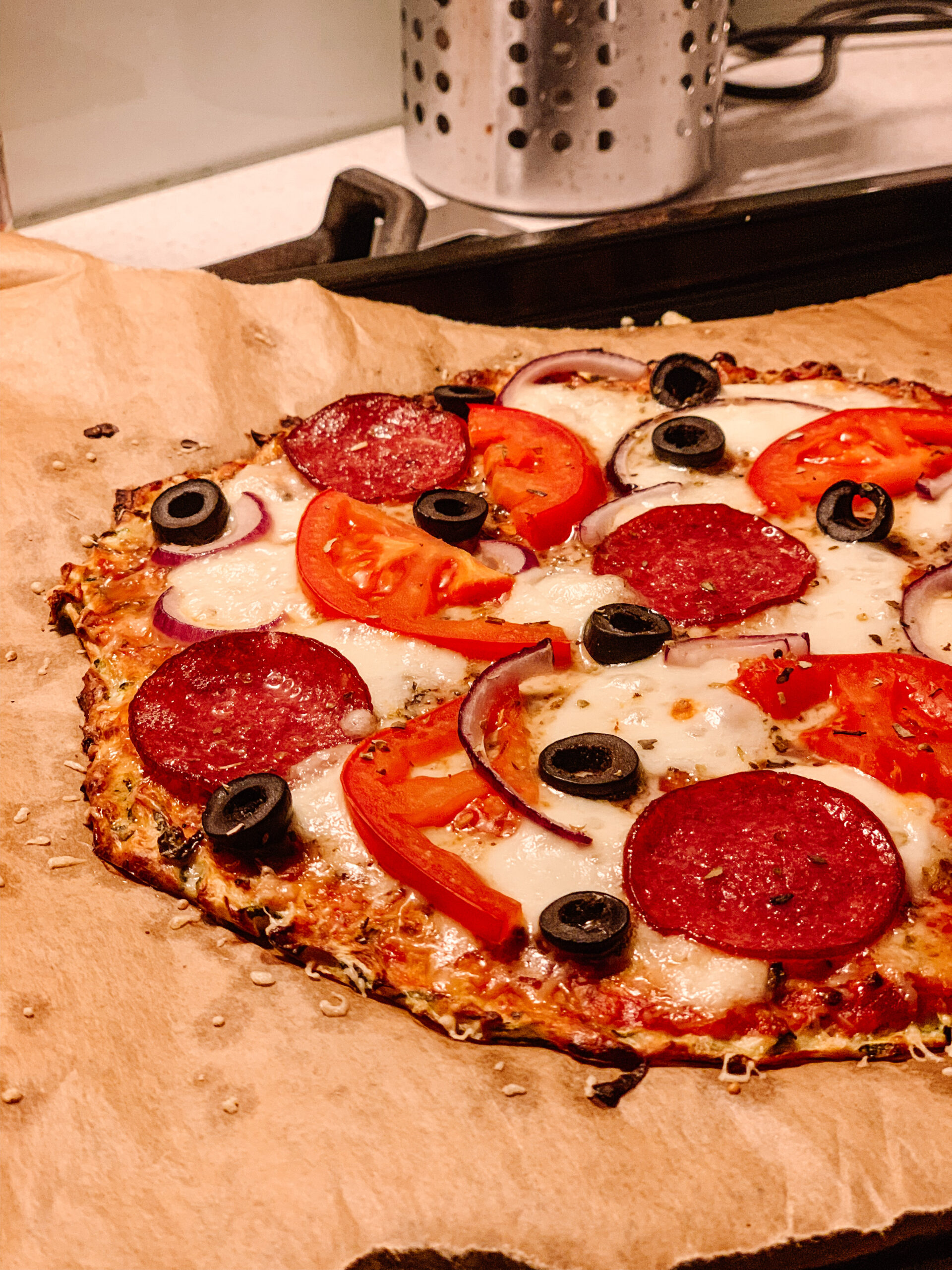 Zucchini Crust Pizza