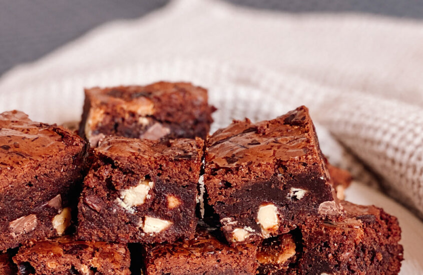 Double Chocolate Chip Fudge Brownies