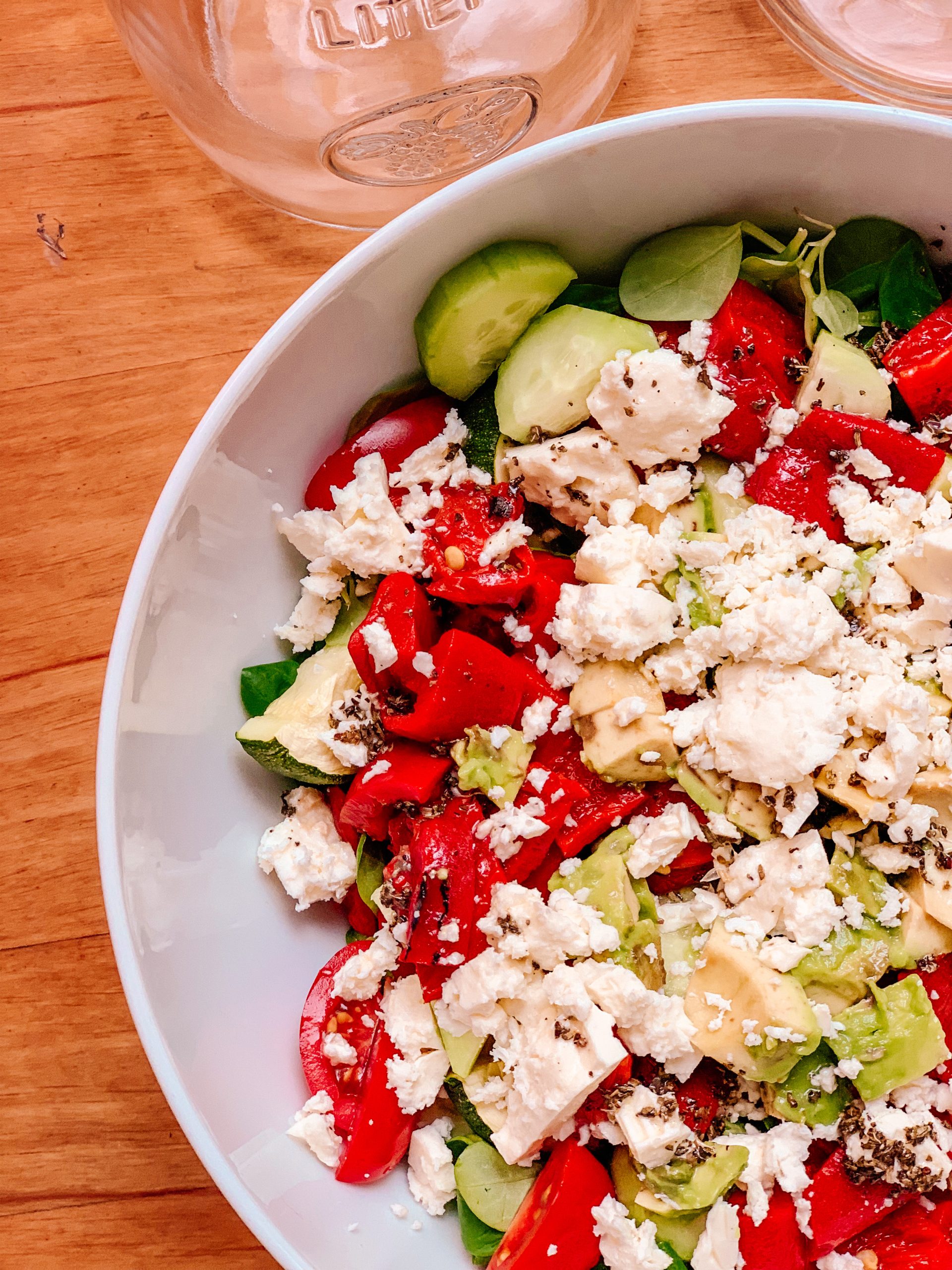 Quick and Easy Greek-ish Salad